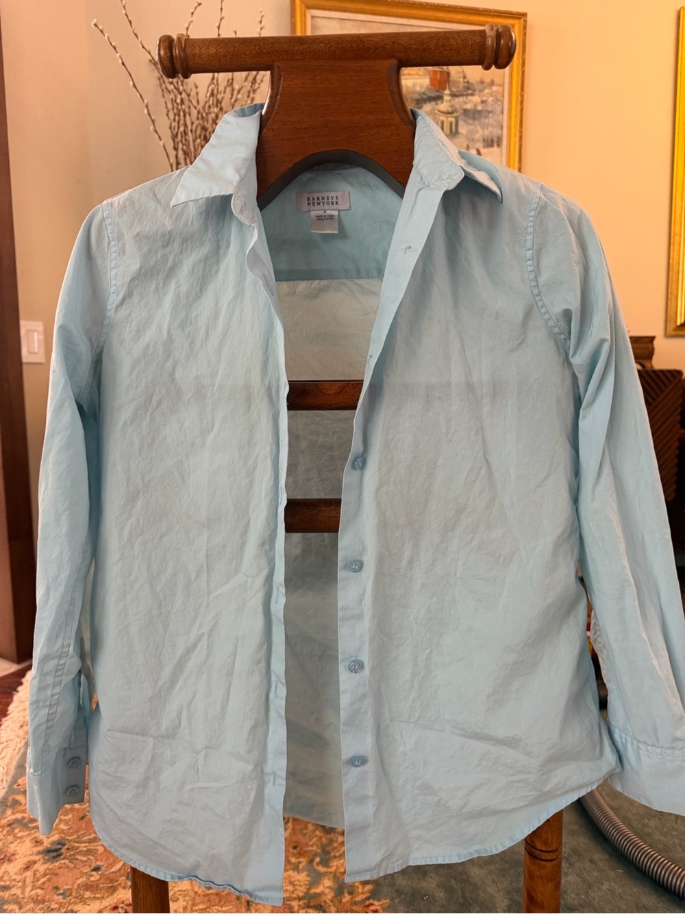 Barneys New York Women’s Button-Front Shirt – Size 40 (medium)